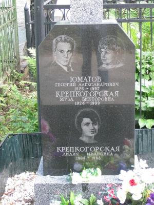 Могила Георгия Юматова на Ваганьковском кладбище в Москве Могила Георгия Юматова на Ваганьковском кладбище в Москве