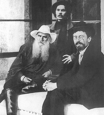 Лев Толстой, Максим Горький и Антон Чехов Лев Толстой, Максим Горький и Антон Чехов