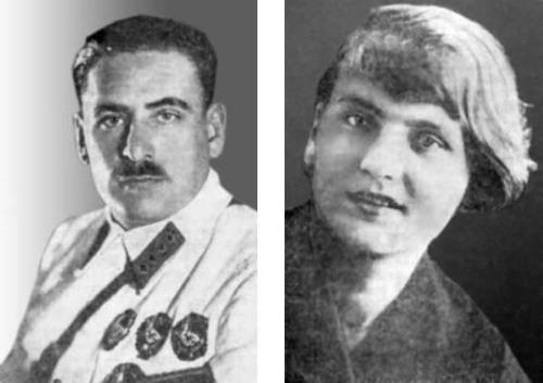 Василий Блюхер с женой Глафирой Василий Блюхер с женой Глафирой